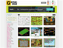 Tablet Screenshot of gamedoz.com